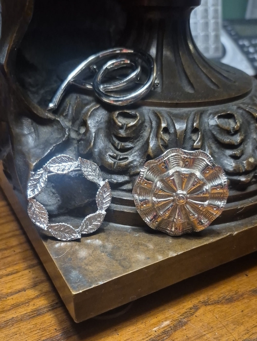 Vintage Silvertone Brooch Bundle Set Of 3 One Gerry's